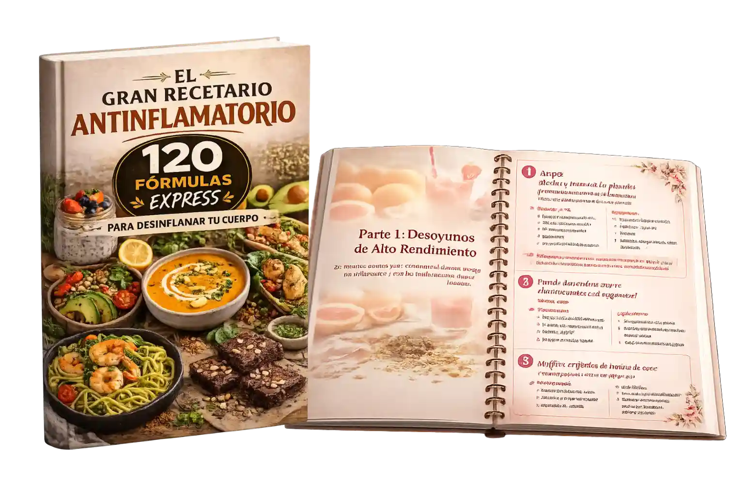 120 comidas para no volver a inflamarte